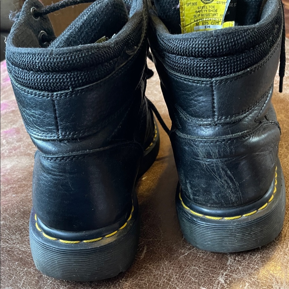 Dr. Martens Men's Black Industrial Steel Toed Work Boots. Good Condition. Sz 10. - Picture 8 of 16
